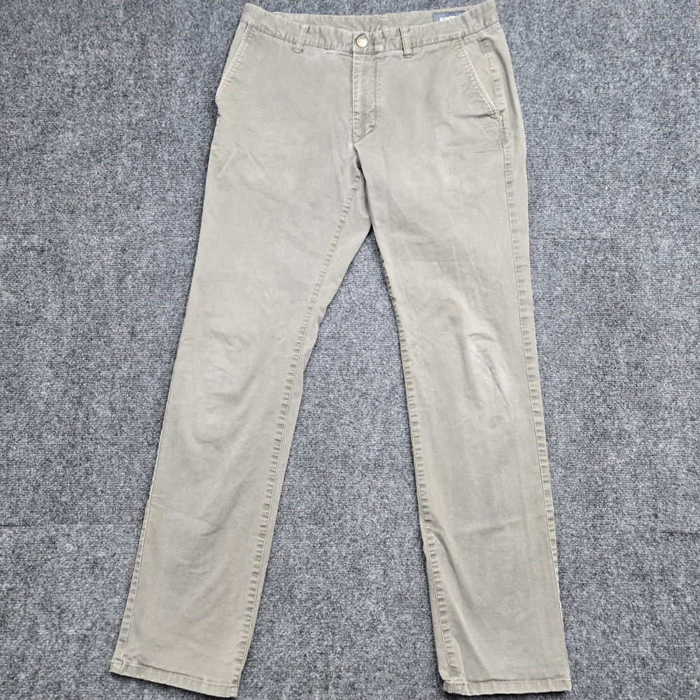 Bonobos Slim Fit Chinos Mens Size 34x34 Olive Green Khaki Cotton Twill Pants
